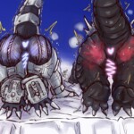 機龍＆ゴジラのお尻　アフター